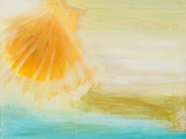 Margherita Tessier, Il richiamo del mare, 50x40, giugno 2015, acrilico su tela, collezione Astratto