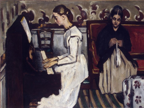 Paul Cézanne (1839–1906), Jeune Fille au piano, 1866 circa, Olio su tela, 92 x 57 cm, Museo Statale Ermitage, San Pietroburgo