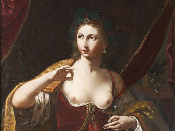 Elisabetta Sirani, Cleopatra, 1664 circa. Olio su tela, 110 x 91 cm. Collezione Privata