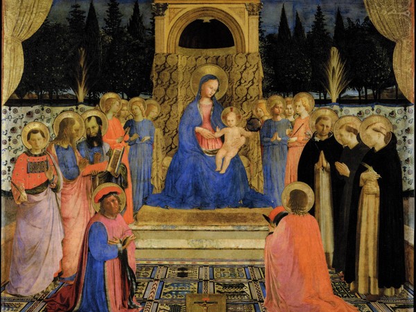 Beato Angelico, Pala di San Marco, 1438-1440. Museo di San Marco, Firenze. Dopo il restauro del 2019