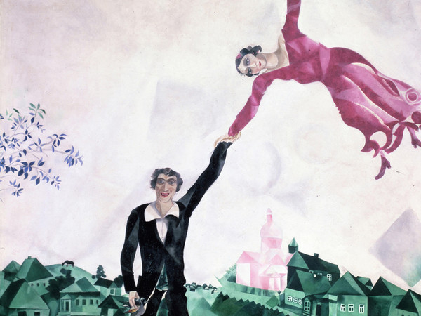 Marc Chagall, <em>La passeggiata</em>, 1917-18, San Pietroburgo, Museo Statale Russo | © Chagall ®, by SIAE 2019