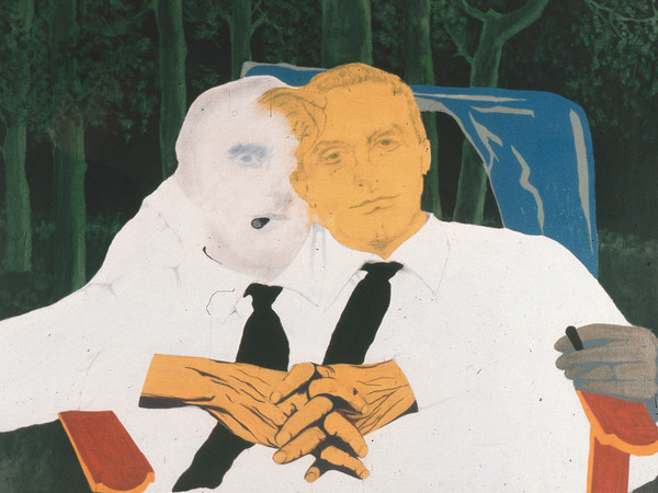 Carlo Gajani, Franco Bartoli, 1966. Acrilico e tempera su tela, cm. 100 x 80