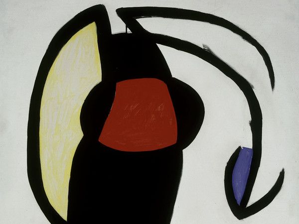 Joan Miró, <em>Femme dans la rue</em>, 1973 Oil on canvas, 130x195cm © Successió Miró by SIAE 2017 Archive Fundació Pilar i Joan Miró a Mallorca © Joan Ramón Bonet & David Bone