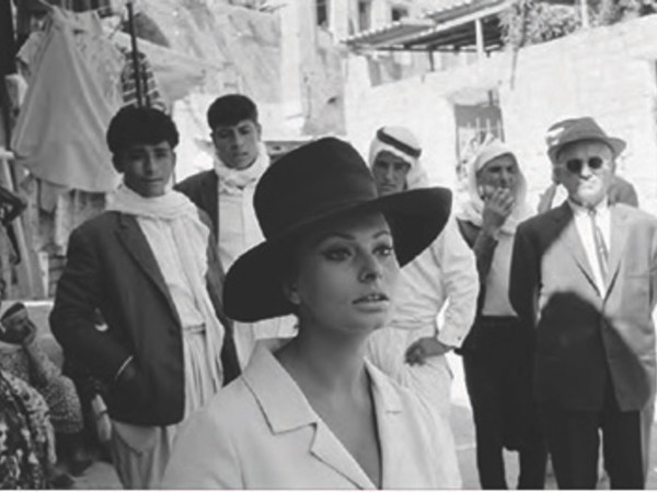 Sophia Loren sul sei di Judith di Daniel Mann, 1966