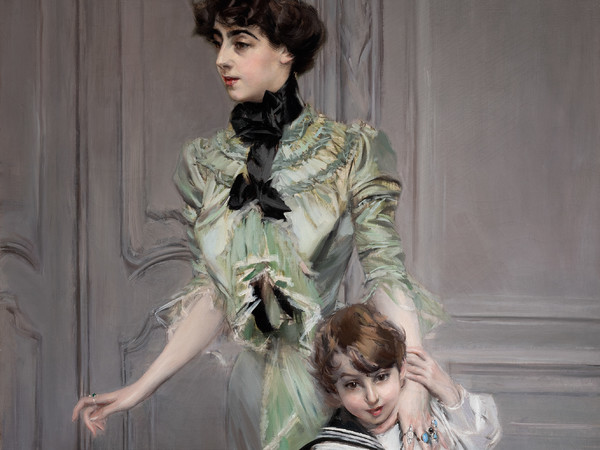 Giovanni Boldini, Ritratto della signora Hugo e suo figlio, 1898, Collezione privata | Courtesy of Massimo Vecchia