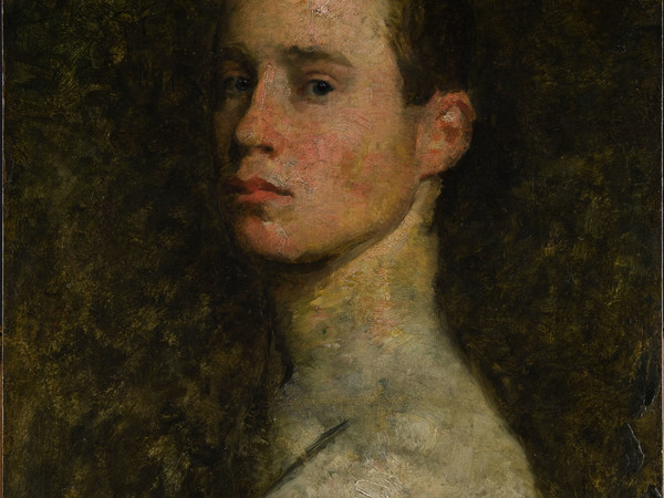 Carlo Fornara, Autoritratto a vent’anni, 1890, olio su cartone pressato. Collezione Poscio