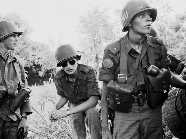 Pattuglia di soldati del contingente svedese delle Forze delle Nazioni Unite, Leopoldville, Congo, 1961  