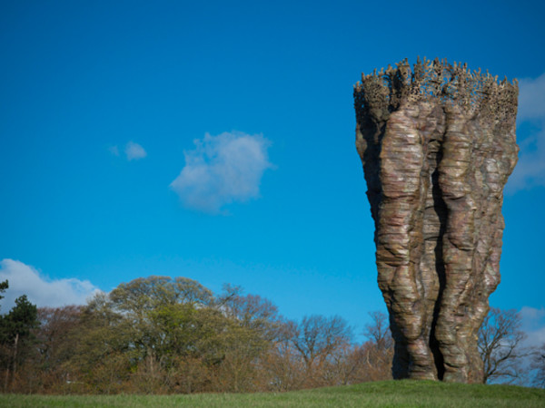 Ursula von Rydingsvard, <em>Bronze Bowl with Lace</em>, 2014 courtesy the artist, YSP and Galerie Lelong