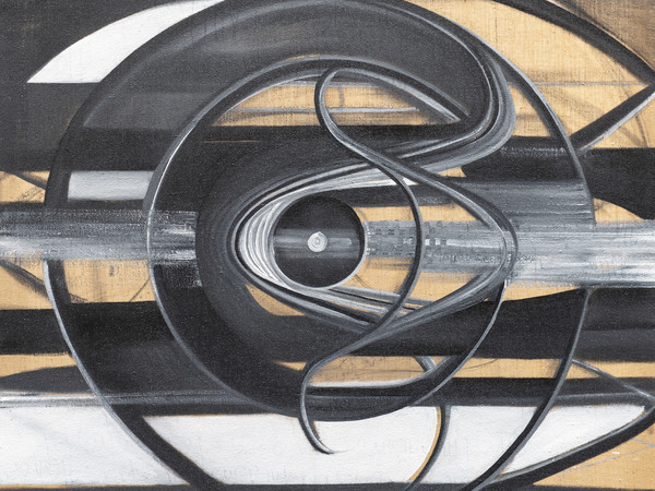 Luis Alberto Alvarez Solis, Vibration 2, olio su juta, 180X190 cm.