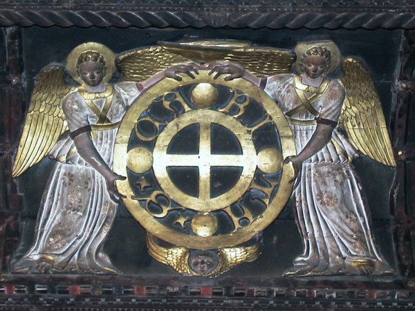 Sala della Carità, Padova, Angeli, Frontespizio