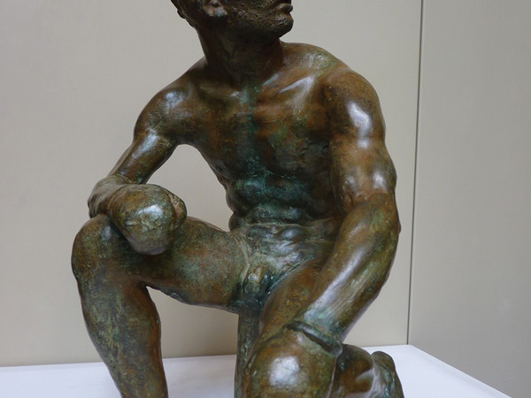 Francesco Messina, Pugile Seduto, 1956, bronzo, cm 34x22x22. Pietrasanta, Museo dei Bozzetti