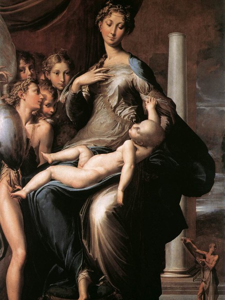 Madonna col bambino e angeli
