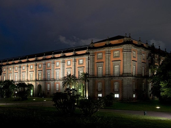 Il Museo di Capodimonte di notte. Courtesy Museo e Real Bosco di Capodimonte