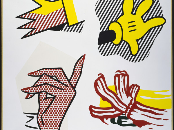 Roy Lichtenstein, Study of Hands, 1980. Oil and Magna on canvas, 106.7x116.8 cm. Private Collection 
