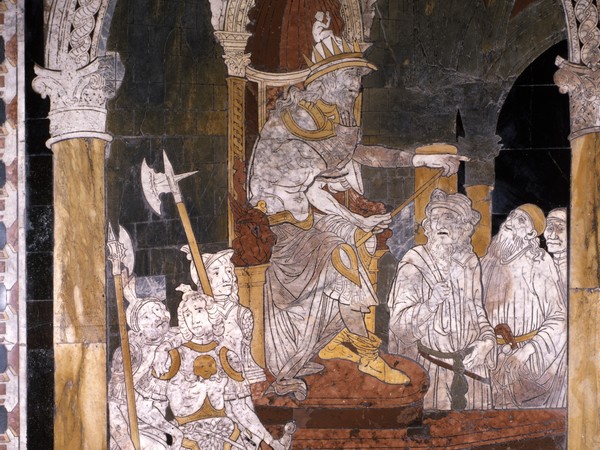 Particolare del Pavimento del Duomo di Siena: Strage degli Innocenti