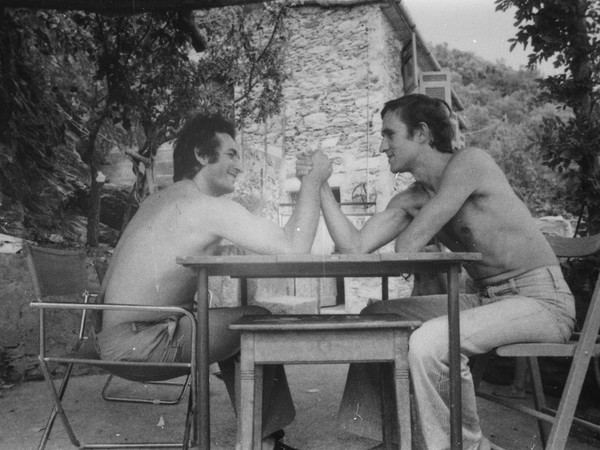 Alighiero Boetti e Salvo Vernazza, 1969. Foto di Anne Marie Sauzeau