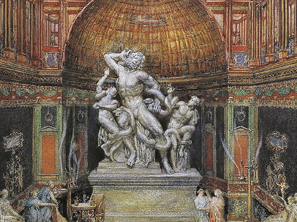 Georges Chedanne, Il Laocoonte nella Domus Aurea, dettaglio. Rouen, Musée des Beaux-Arts