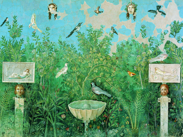 Pittura di giardino Affresco, alt. cm 200; largh. cm 275 30-35 d.C. Da Pompei, Casa del Bracciale d’Oro