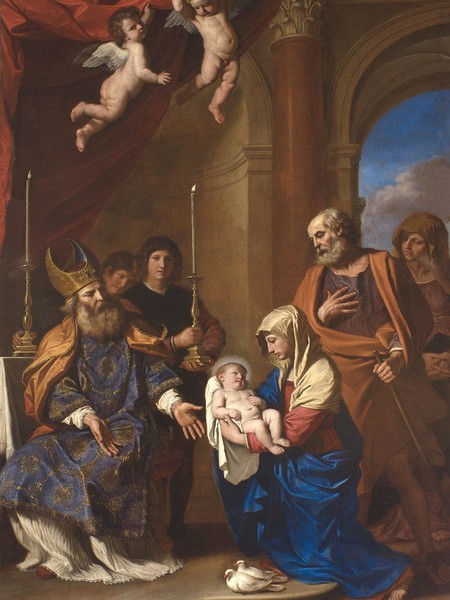 Giovan Francesco Barbieri detto il Guercino, La purificazione della Vergine, 1654, olio su tela, Ferrara, Santa Maria della Pietà