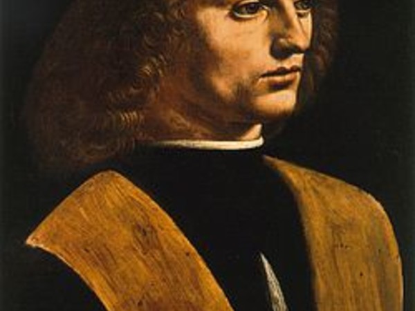 Leonardo da Vinci, Ritratto di musico, 1485 circa, Pinacoteca Ambrosiana Milano