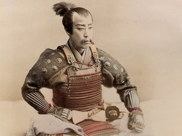 Ogawa Kazumasa, Samurai, 1890 circa, Giappone Segreto. Capolavori della fotografia dell'800 | Courtesy of Palazzo del Governatore, Parma 2016