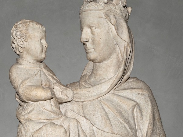 Giovanni Pisano, Madonna del Colloquio, 1280 (dalla Cattedrale), particolare