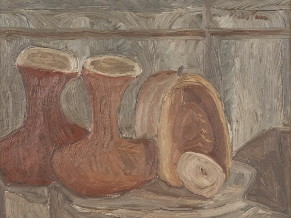 Arturo Martini, <em>Natura morta</em>, 1945, Olio su cartone