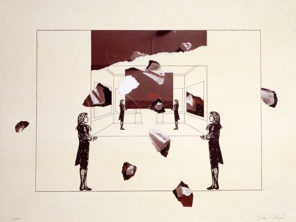 Giulio Paolini, Trionfo della rappresentazione, 1984 Litografia. Serigrafia e collage