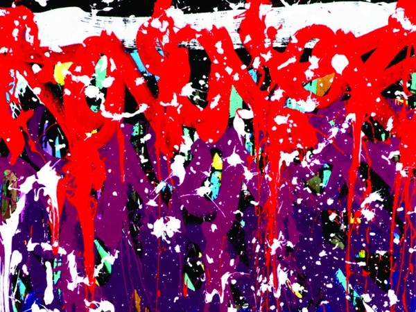 <span>JonOne, First Class, Acrylic and ink on canvas, 2016, 98 x 102 cm</span>