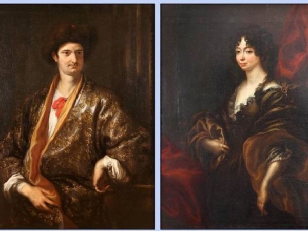 Domenico Piola, Ritratti di Anna Maria Pallavicino e Gerolamo Doria 