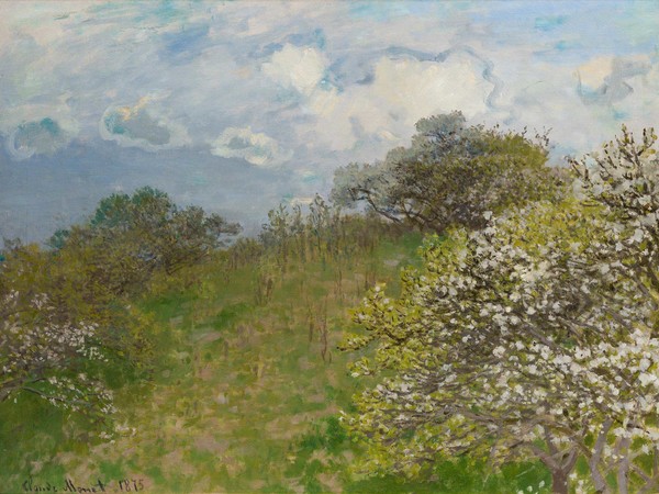 Claude Monet, La Primavera, 1875, olio su tela, cm. 58x78,5