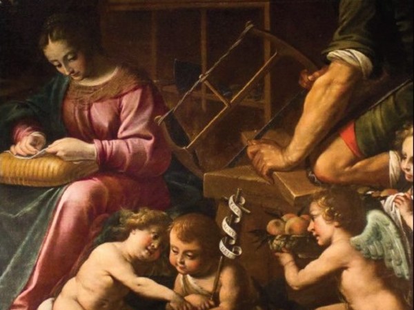 La Sacra Famiglia con San Giovannino di Giovan Francesco Lampugnani, Palazzo Malinverni, Legnano (MI)