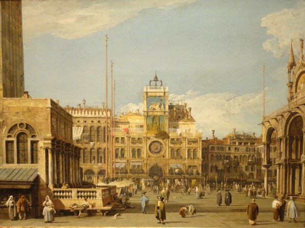 Canaletto, <em>La Torre dell’Orologio in Piazza San Marco, Venezia, </em>1728-1730 <br /> Olio su tela, 69.5 x 52.1 cm, The Nelson-Atkins Museum of Art, Kansas City, Missouri | Acquisto: William Rockhill Nelson Trust, 55-36 <br /> Canaletto, <em>La Torre dell’Orologio in Piazza San Marco, Venezia, </em>1728-1730 <br /> Olio su tela, 69.5 x 52.1 cm, The Nelson-Atkins Museum of Art, Kansas City, Missouri | Acquisto: William Rockhill Nelson Trust, 55-36 <br />