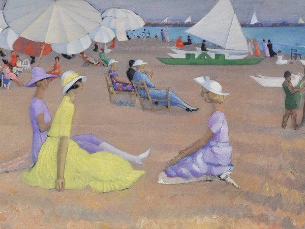 Moses Levy, Spiaggia e figure a Viareggio, 1921