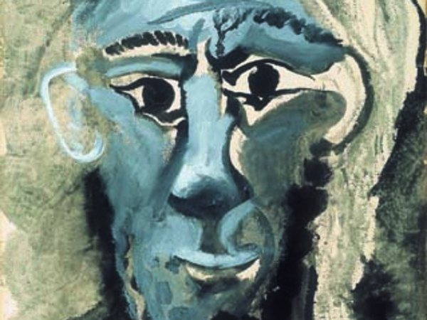 Pablo Picasso, Autoritratto / Selfportrait, 1967, Gouache e inchiostro di china / Gouache and indian, 75 x 56,5 cm | Courtesy Palazzo Vistarino, Pavia 2016