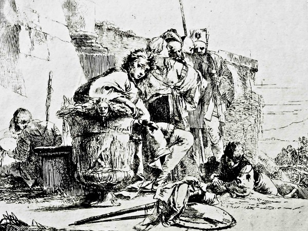 Gianbattista Tiepolo, Giovane seduto e appoggiato su un vaso