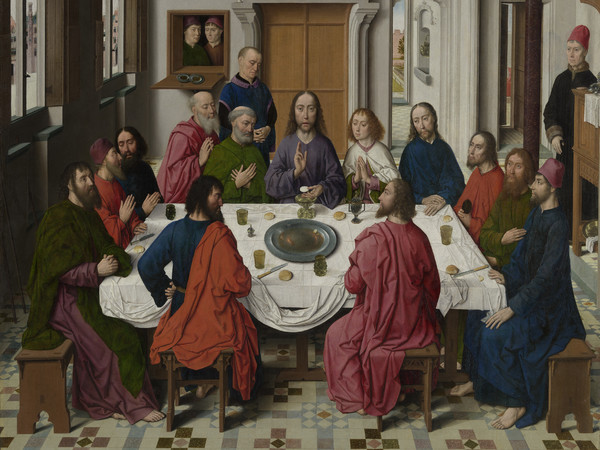 Dieric Bouts, L'Ultima Cena, 1464-1468, M Leuven / Chiesa di San Pietro, Lovanio. photo: artinflanders.be, Dominique Provost