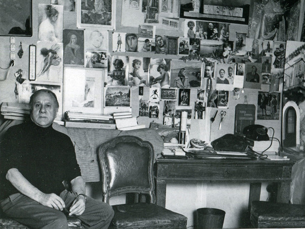 Francesco Messina nel suo studio di Brera all’inizio degli anni ’70. Fotografia di Tullio Farabola
