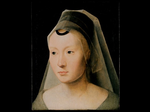 Hans Memling, Ritratto di donna, particolare, 1470-1475. Private Collection of J. William Middendorf II collection, USA