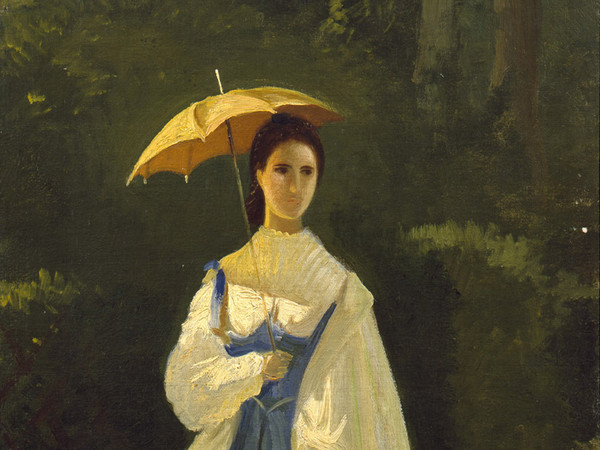 Signora in giardino, 1861, Collezione Enrico Checcucci | Courtesy of Dart - Chiostro del Bramante e Arthemisia Group 2016