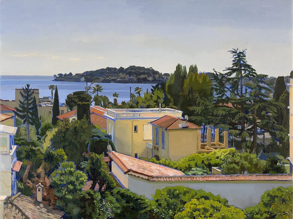 Tom Alberts, <em>Saint-Jean-Cap-Ferrat</em>, 2020, Olio su lino, 61 × 50 cm | Courtesy Tom Alberts<br />