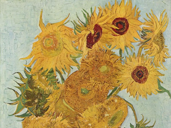 Vincent Van Gogh, Vaso con dodici girasoli, 72 x 91 cm, Olio su tela, Monaco di Baviera, Neue Pinakothek