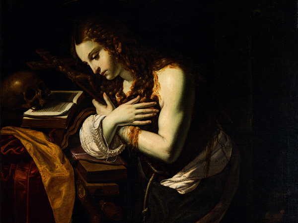 Giovan Francesco Guerrieri, Maddalena Penitente, 1625-1630,  Olio su tela, 145 x 214 cm, Pinacoteca e Museo Civico Malatestiano, Fano