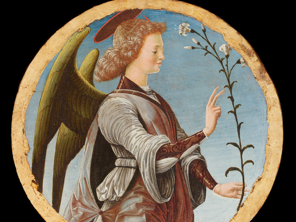 <em>Polittico Griffoni</em>, 1472-1473 circa, Francesco del Cossa, <em>Angelo Annunciante</em>, Gazzada, Collezione Cagnola