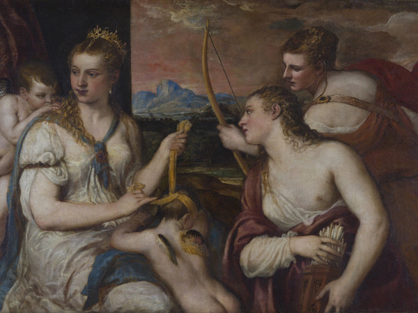 Tiziano, Venere che benda amore, Galleria Borghese, Roma I Ph. Mauro Coen
