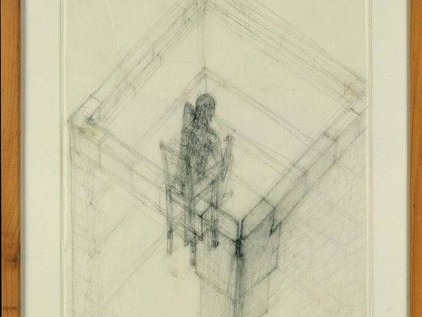 Walter Pichler, Haus in einer Schlucht, 1991. Schizzo a matita su carta, 51x29.5 cm. Collezione Fondazione MUSEION. Museo d’arte moderna e contemporanea Bolzano I Ph. Augustin Ochsenreiter