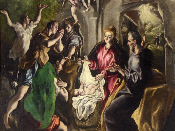 El Greco, Adorazione dei pastori, 1605 circa, Olio su tela, 141 × 111 cm, Museo Colegio del Patriarca | © Real Colegio Seminario de Corpus Christi / Mateo Gamón