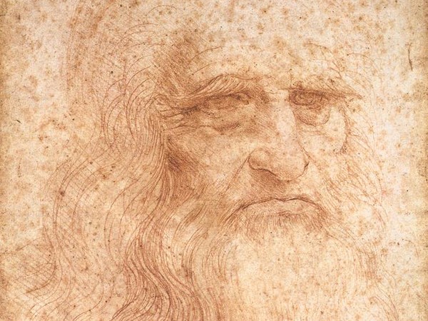 Leonardo da Vinci, Autoritratto, 1515 ca., Sanguigna su carta, Torino, Biblioteca Reale