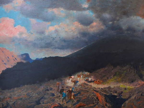 Giuseppe De Nittis, Eruzione del Vesuvio, 1872, olio su tela. Collezione privata, Napoli