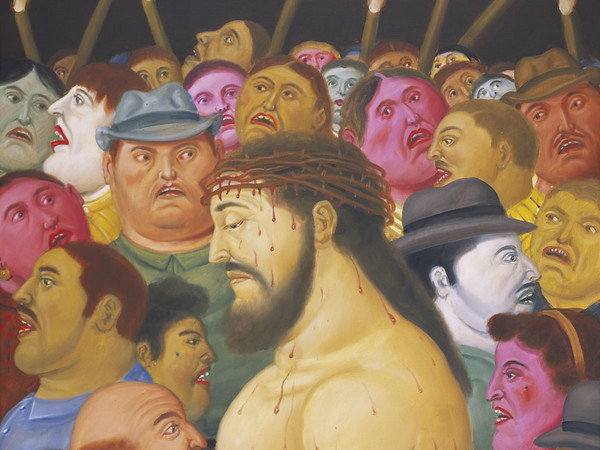 Fernando Botero, Gesù e la folla, 2010.